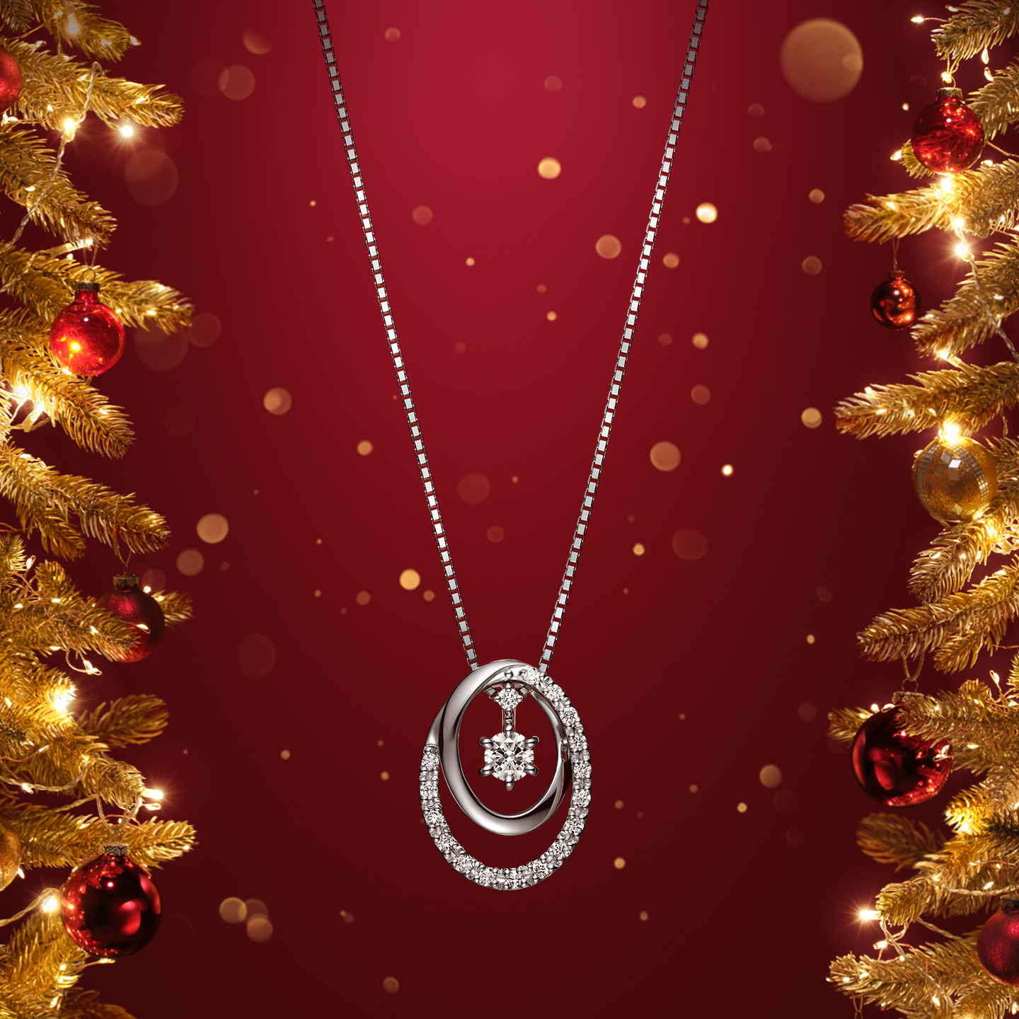 Diamond Necklace 45cm（鑑定書付き）Pt